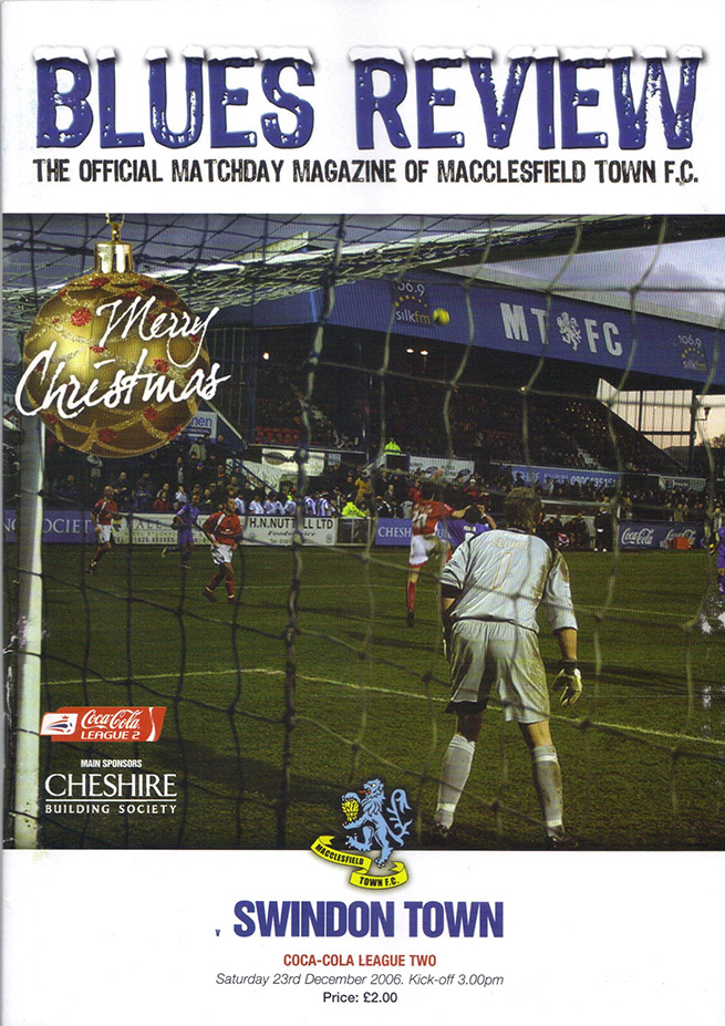 <b>Saturday, December 23, 2006</b><br />vs. Macclesfield Town (Away)